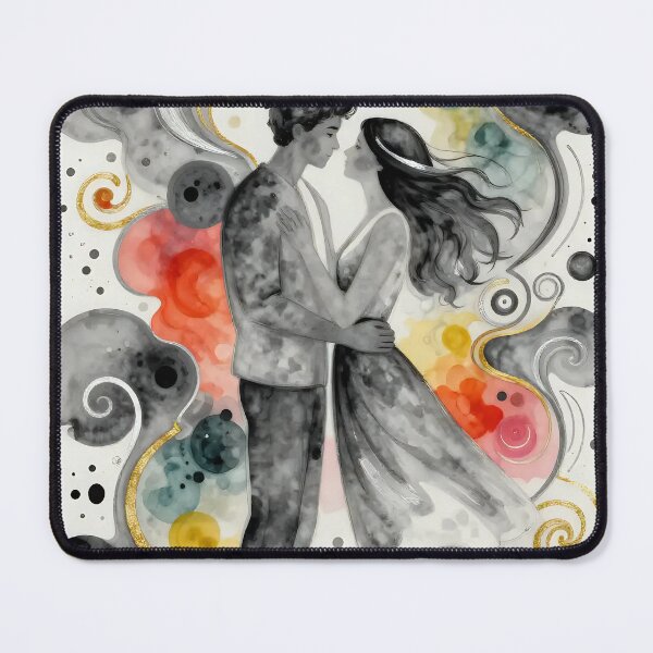 Item preview, Romantic Embrace Amidst Swirls designed and sold by Miha5.