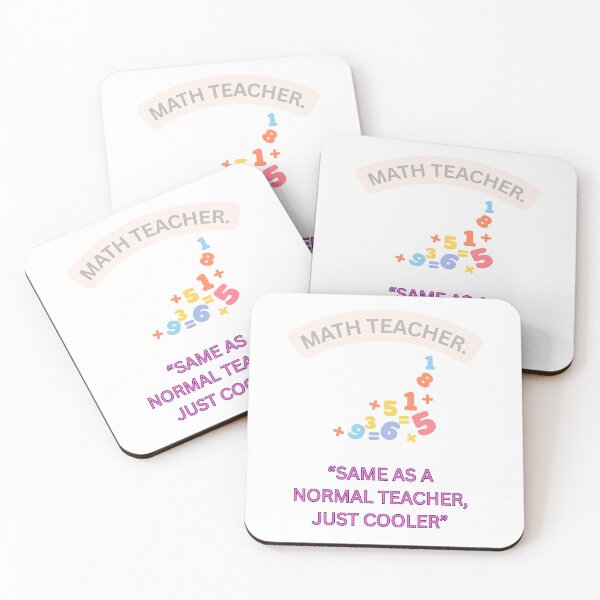 Item preview, math teacher, same as normal teacher, just cooler-Math teacher designed and sold by NapoliApparel.