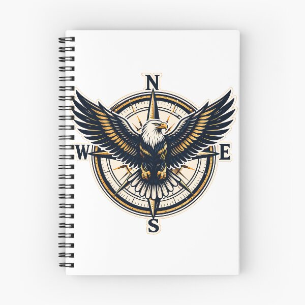 Item preview, Vintage Eagle Compass Adventure Freedom Wilderness Design designed and sold by Digital Culture Studio.
