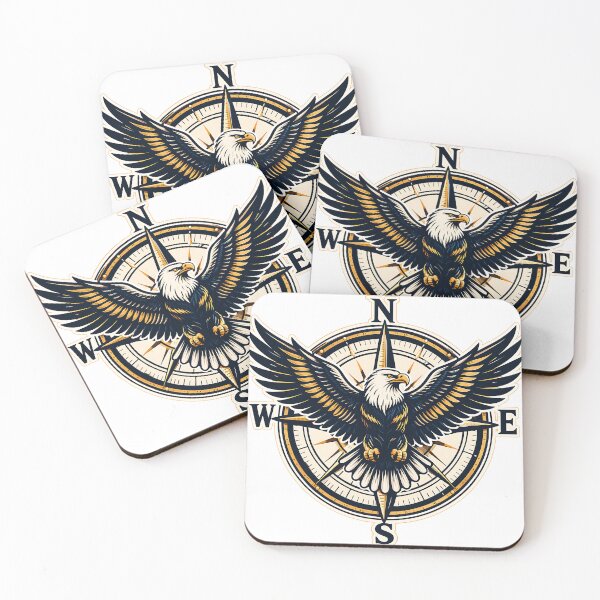 Item preview, Vintage Eagle Compass Adventure Freedom Wilderness Design designed and sold by Digital Culture Studio.
