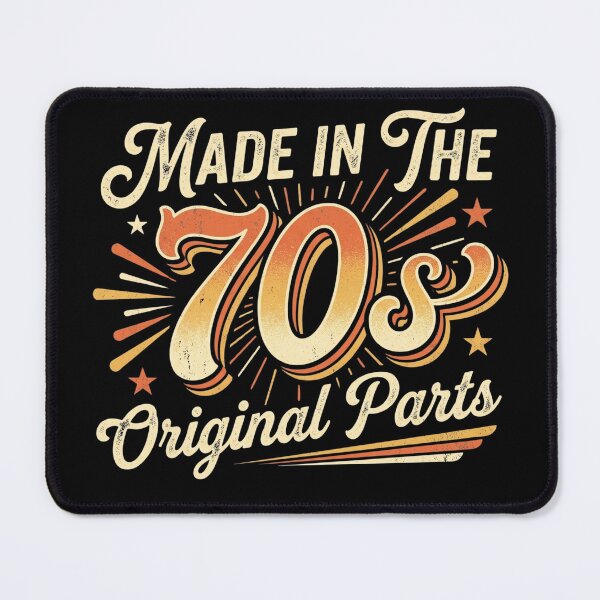 Item preview, Made In The 70s Original Parts Vintage Retro Birthday Art designed and sold by VGAfanatic.
