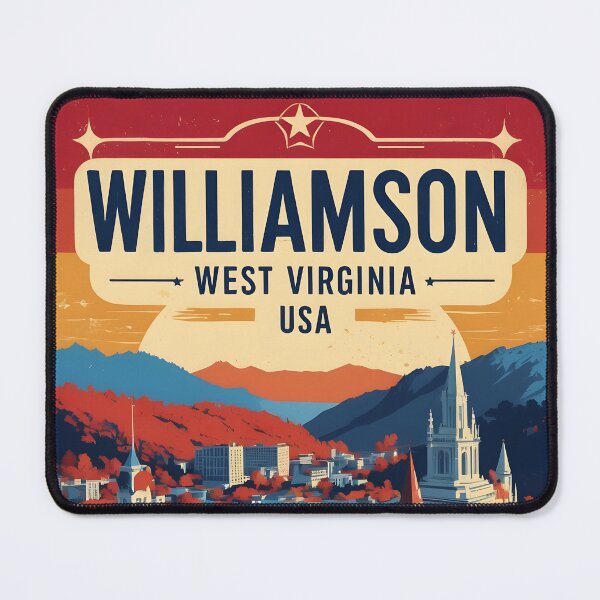 Item preview, Williamson West Virginia 1950s USA Vintage Travel Tourism designed and sold by TravelersGems.