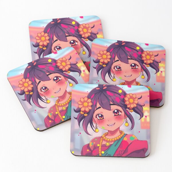 Item preview, Holi Festival Face Colors Sticker designed and sold by Teewave-Ashish.