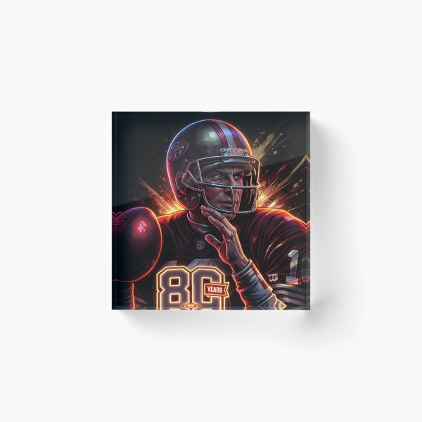 Item preview, San Francisco Football Legend - Neon Quarterback Action - 80 Years Anniversary designed and sold by keythxctrs.