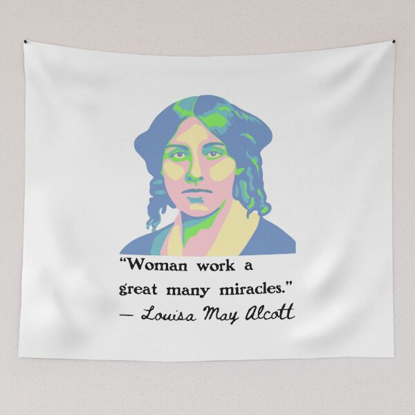 Item preview, Louisa May Alcott Portrait and Quote designed and sold by Unhinged Heather.