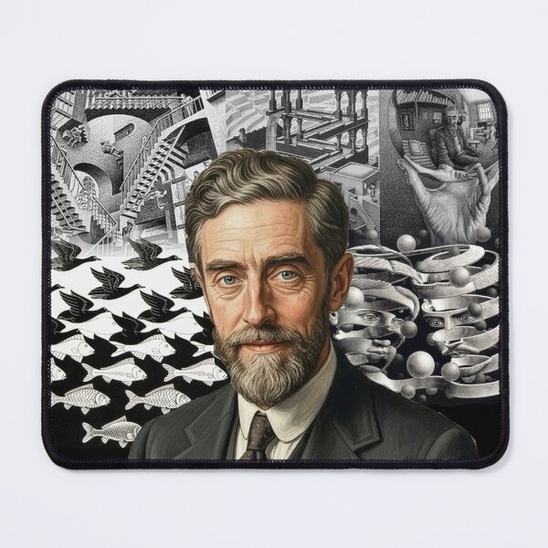 Item preview,  M.C. Escher Portrait Oil Painting designed and sold by Jessica Levaton.