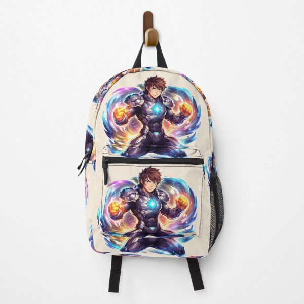 Item preview, Multiverse Hero Squad Leader | Futuristic Superhero Gaming Character | Anime Sci-Fi Action Sticker designed and sold by VectorJoy.