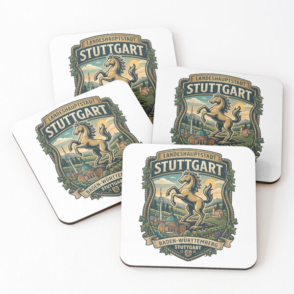 Item preview, Stuttgart Germany City Crest Vintage Horse Emblem designed and sold by k3rstman1.