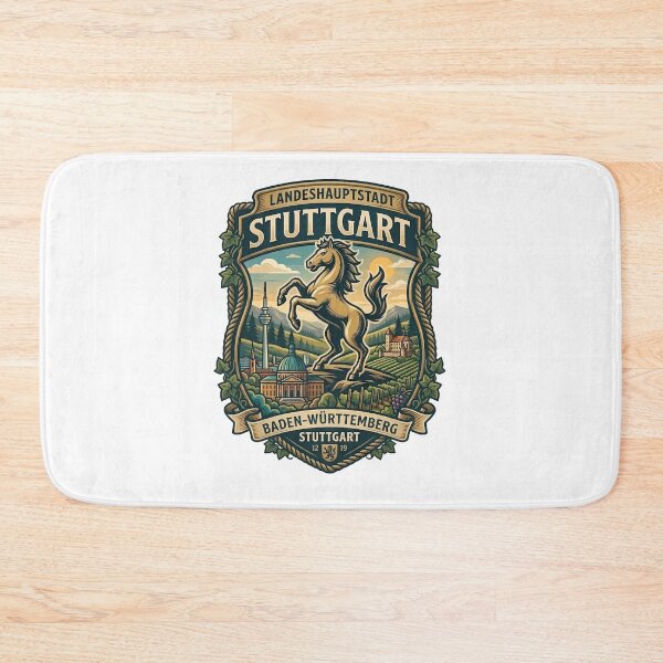 Item preview, Stuttgart Germany City Crest Vintage Horse Emblem designed and sold by k3rstman1.