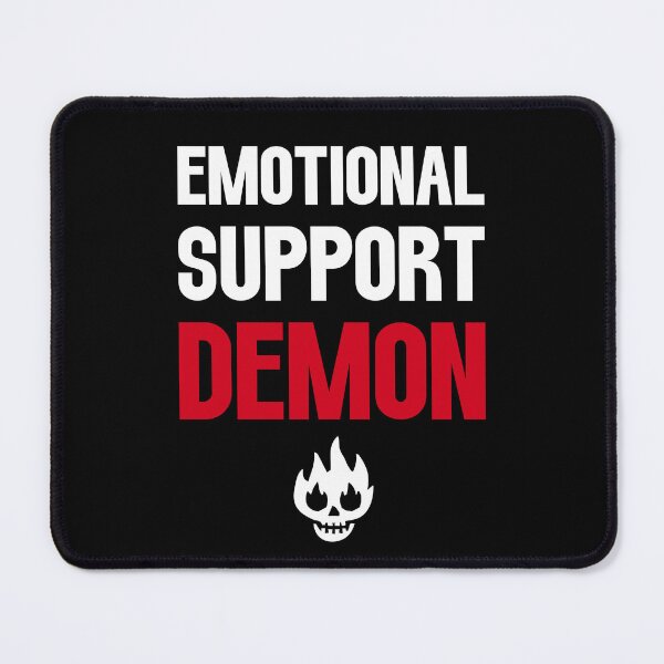Item preview, Emotional Support Demon funny supernatural demon humor spn designed and sold by Say It With Ink.