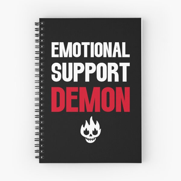 Item preview, Emotional Support Demon funny supernatural demon humor spn designed and sold by Say It With Ink.