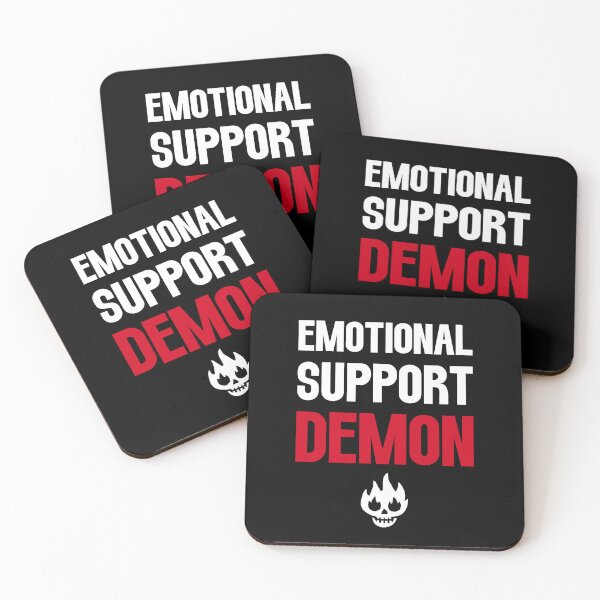 Item preview, Emotional Support Demon funny supernatural demon humor spn designed and sold by Say It With Ink.