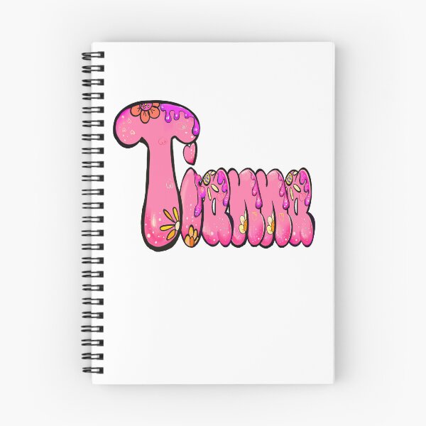Item preview, Tianna Name - Pink Floral Bubble Letter Aesthetic Retro Boho personalized Design designed and sold by Artonmytee.