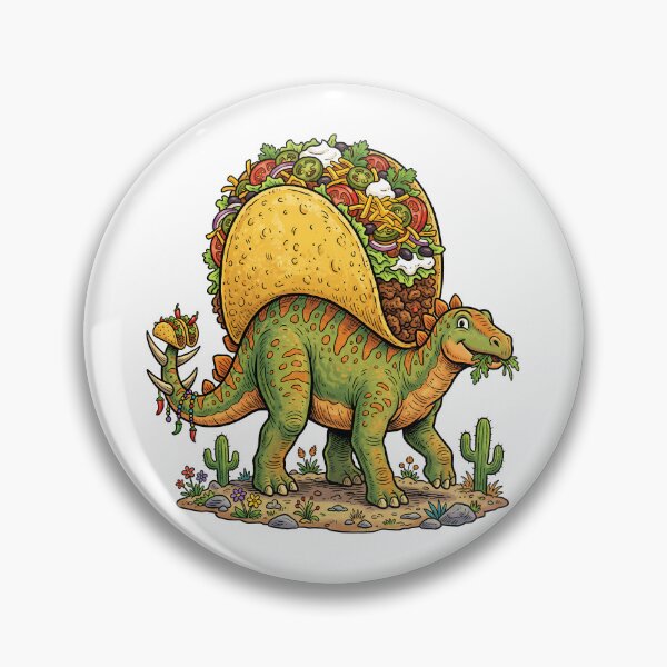 Item preview, Tacosaurus Stegosaurus Dinosaur Taco Mexican Food Cartoon designed and sold by k3rstman1.