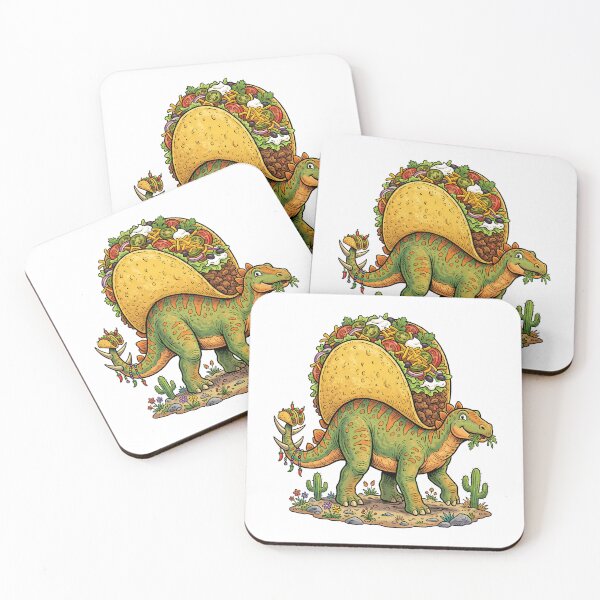 Item preview, Tacosaurus Stegosaurus Dinosaur Taco Mexican Food Cartoon designed and sold by k3rstman1.
