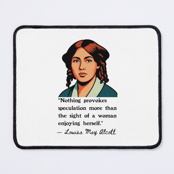 Item preview, Louisa May Alcott Portrait and Quote designed and sold by Unhinged Heather.