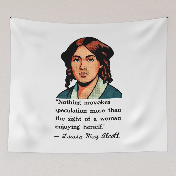 Item preview, Louisa May Alcott Portrait and Quote designed and sold by Unhinged Heather.