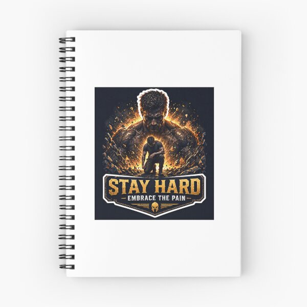 Item preview, Embrace The Pain – Stay Hard Warrior Mindset Sticker designed and sold by Wander Pop Studio.