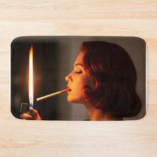 Item preview, Vintage Femme Fatale Lighting Cigarette Dramatic Portrait. designed and sold by Spark2Seduction.
