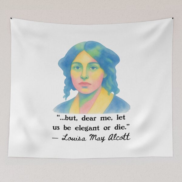 Item preview, Louisa May Alcott Portrait and Quote designed and sold by Unhinged Heather.