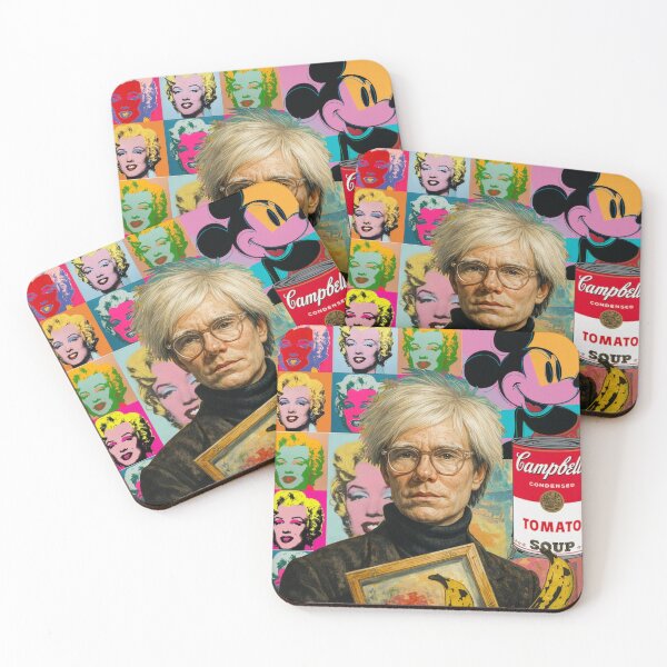 Item preview, Andy Warhol Portrait Oil Painting designed and sold by Jessica Levaton.