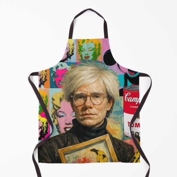 Item preview, Andy Warhol Portrait Oil Painting designed and sold by Jessica Levaton.