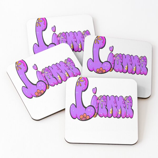 Item preview, Lianna Name - purple Floral Bubble Letter Aesthetic Retro Boho personalized Design designed and sold by Artonmytee.