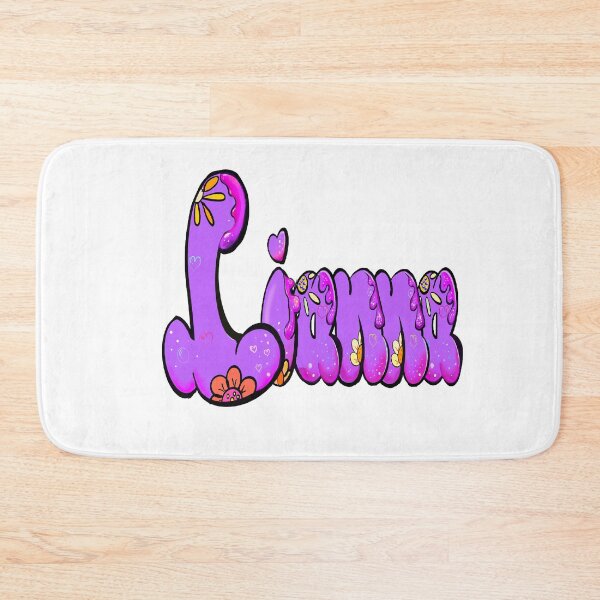 Item preview, Lianna Name - purple Floral Bubble Letter Aesthetic Retro Boho personalized Design designed and sold by Artonmytee.