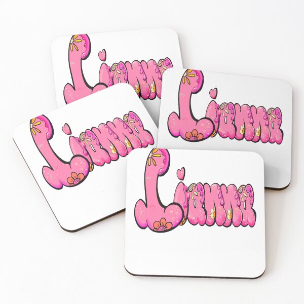 Item preview, Lianna Name - Pink Floral Bubble Letter Aesthetic Retro Boho personalized Design designed and sold by Artonmytee.