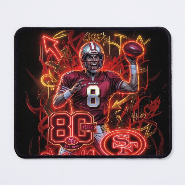 Item preview, Steve Young San Francisco Football Legend - Neon Graffiti Street Art designed and sold by keythxctrs.