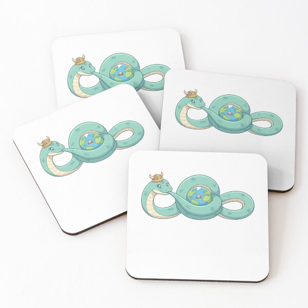 Item preview, Cute Jormungandr World Serpent Viking Snake designed and sold by k3rstman1.