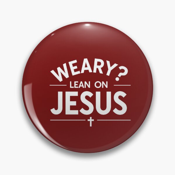 Item preview, Weary? Lean on Jesus | Faith & Reflection designed and sold by HopeFilled Ink.