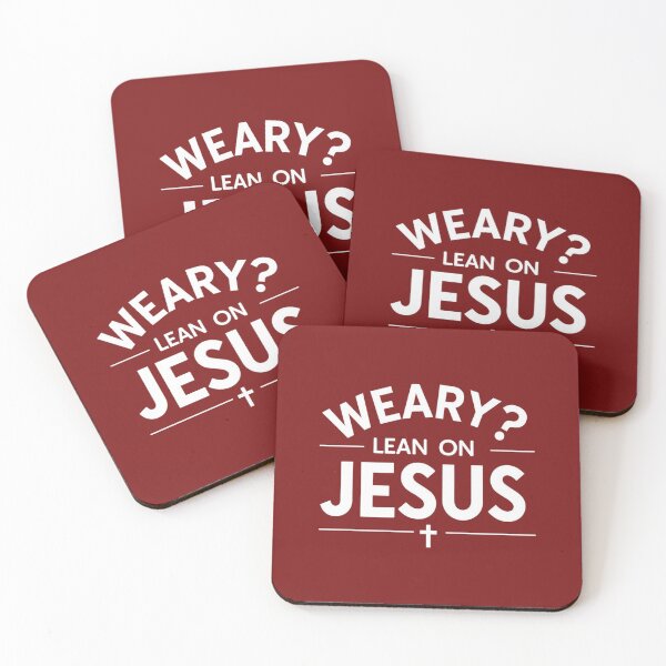 Item preview, Weary? Lean on Jesus | Faith & Reflection designed and sold by HopeFilled Ink.