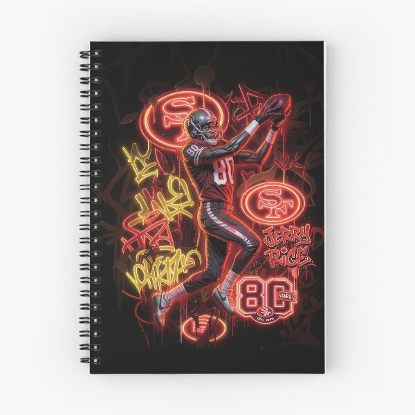 Item preview, Jerry Rice San Francisco Football Legend - Neon Graffiti Street Art designed and sold by keythxctrs.