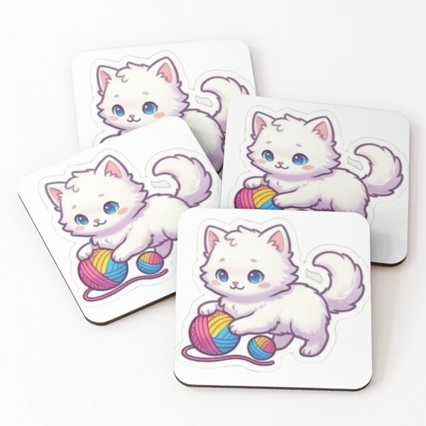 Item preview, Cute cat rainbow ball of wool designed and sold by KwaiCat.