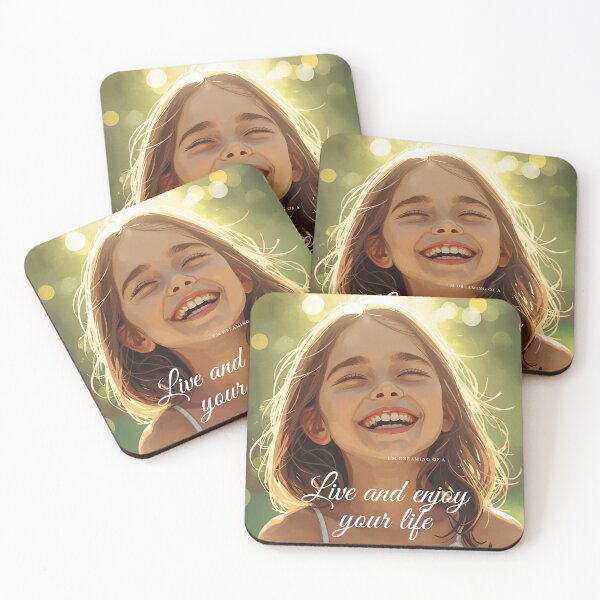 Item preview, Live and enjoy your life Positive Aesthetic Smile design designed and sold by kari-1234.