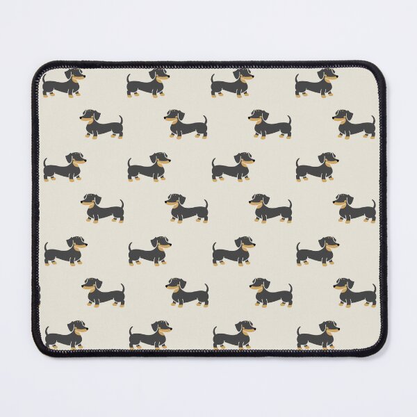 Item preview, Adorable Smooth Black and Tan Dachshund Sausage Dog Silhouette designed and sold by Laura Deakin Artist.