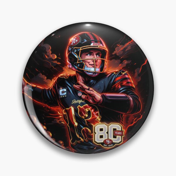 Item preview, San Francisco Football Quarterback #13 - Neon Faithful - 80 Years Anniversary designed and sold by keythxctrs.