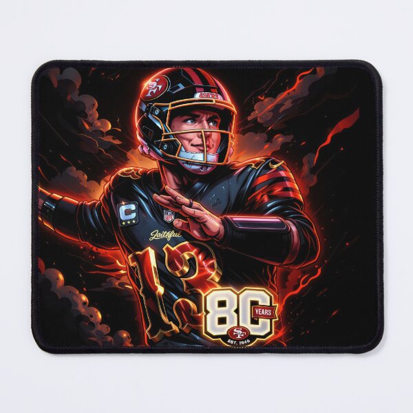 Item preview, San Francisco Football Quarterback #13 - Neon Faithful - 80 Years Anniversary designed and sold by keythxctrs.