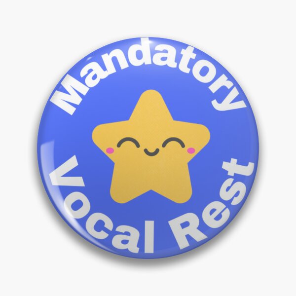 Item preview, Vocal Rest Sticker (blue) designed and sold by fearTimmy12.