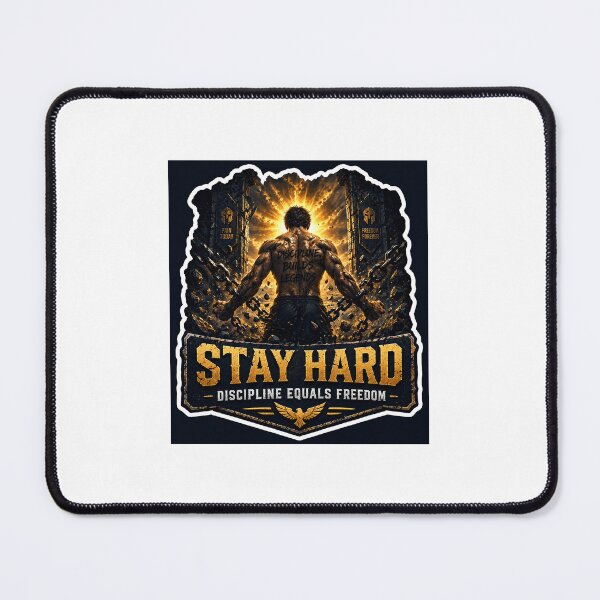 Item preview, Discipline Equals Freedom – Stay Hard Motivational Sticker designed and sold by Wander Pop Studio.