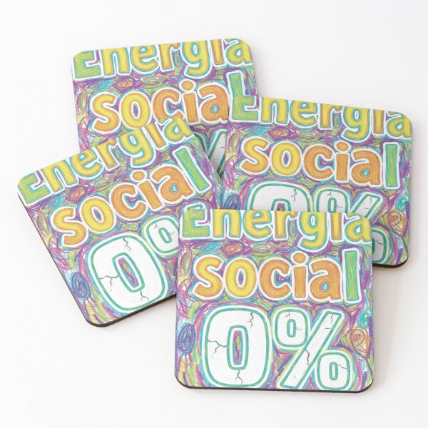 Item preview, Social Energy 0% - Colorful Doodle Style (Crayon Art) designed and sold by MARSHORY.