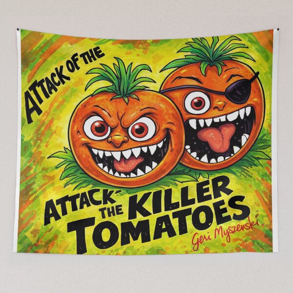 Item preview, Attack of the Killer Tomatoes 1978 designed and sold by The Art Queen Of Michigan .