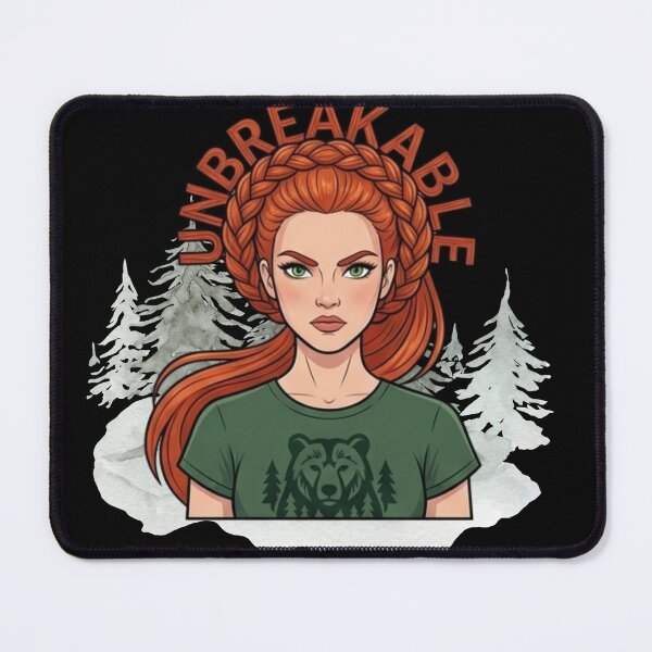 Item preview, Unbreakable Redhead Woman Forest Spirit Art designed and sold by SlavicKemp.