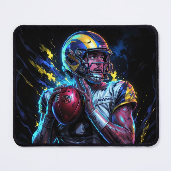 Item preview, Matthew Stafford LA Football Legend - Neon Energy Burst - Quarterback #9 designed and sold by keythxctrs.