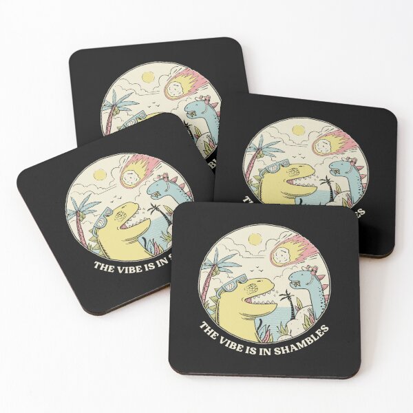 Item preview, The Vibe Is In Shambles - Funny Retro Dinosaur Meteor Art designed and sold by Ali-printshop.