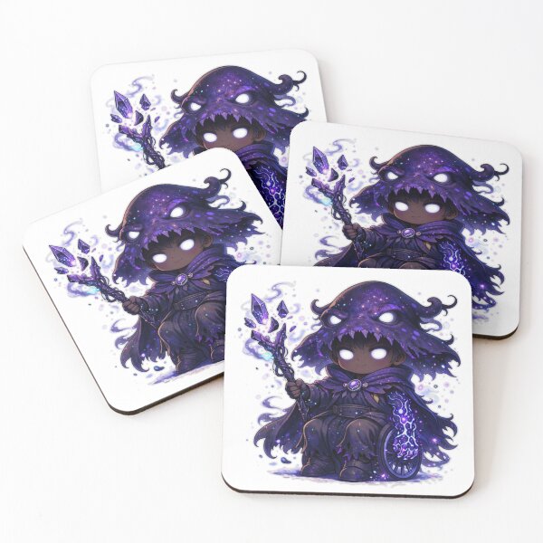 Item preview, Void Shadow Mage – Inclusive Chibi Wizard with Arcane Prosthetic Arm designed and sold by ITSimagination.