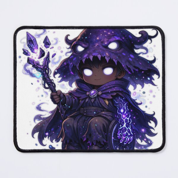 Item preview, Void Shadow Mage – Inclusive Chibi Wizard with Arcane Prosthetic Arm designed and sold by ITSimagination.