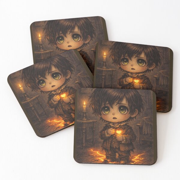 Item preview, Chibi Tell Tale Heart Gothic Horror Art | Spooky Cute Edgar Allan Poe Inspired Creepy Cute Design designed and sold by InkAndGloom.