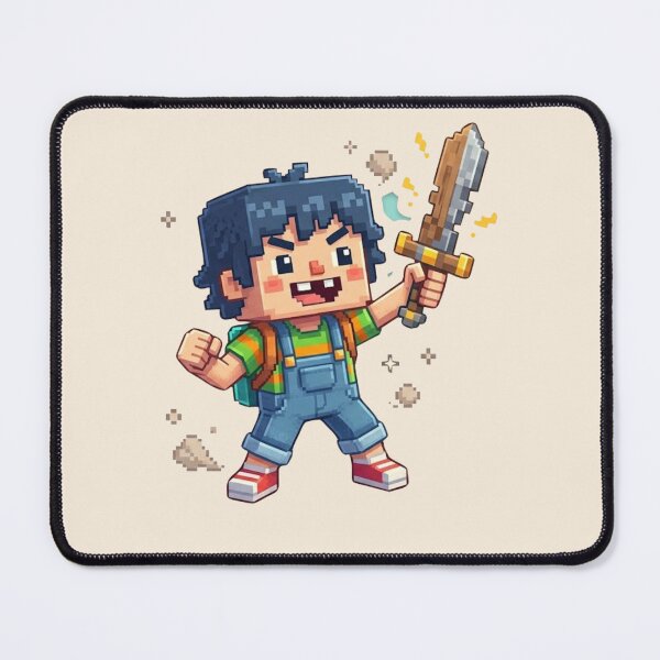 Item preview, Block World Legend Kid | Pixel Game Meme Avatar | Funny Roblox Style Gaming Sticker designed and sold by VectorJoy.